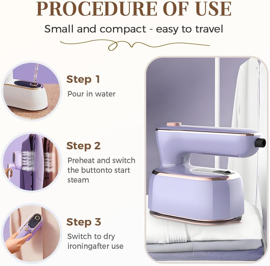 Mini Travel Steamer & Iron