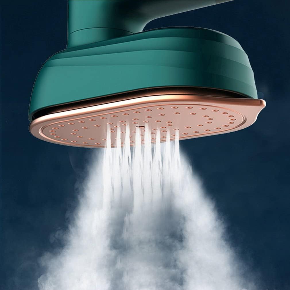 Clothes Iron Mini Steam Portable Hanging Ironing Machine Folded Mini Steam Garment Steamer for Home Travel Business (Green)